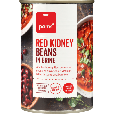 Pams Red Kidney Beans In Brine 400g