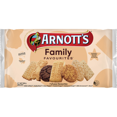 Arnott's Family Favourites Biscuits 500g