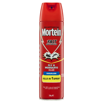 Mortein Fast Knockdown Odourless Fly & Mosquito Killer 350g