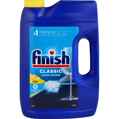 Finish Power Classic Lemon Sparkle Dishwasher Powder 2kg