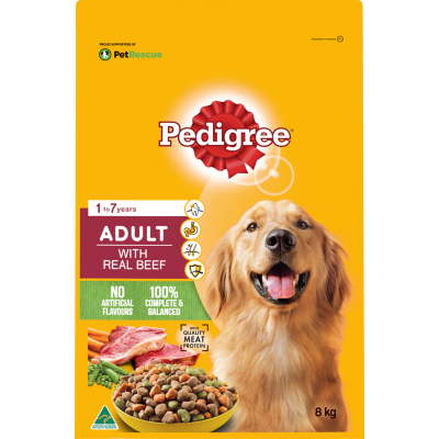 Pedigree Adult Vital With Real Beef 8kg