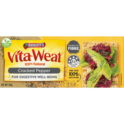 Arnott's Vita-Weat Cracked Pepper Crispbread 250g