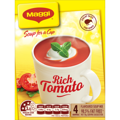 Maggi Soup For A Cup Rich Tomato 4pk