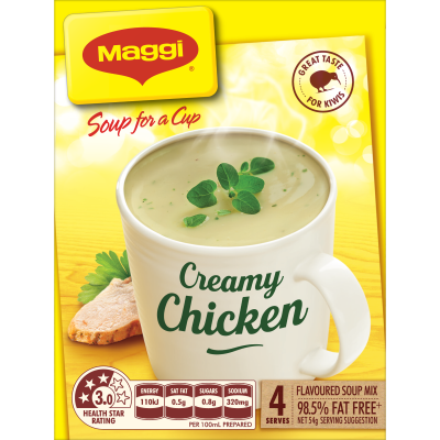 Maggi Soup For A Cup Creamy Chicken 4pk