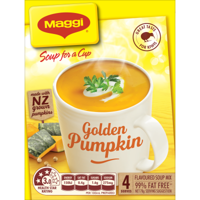 Maggi Soup For A Cup Golden Pumpkin 4pk