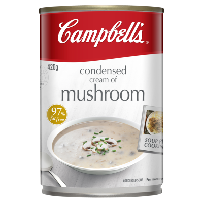 Campbell's Condensed Cream Of Mushroom Soup 420g