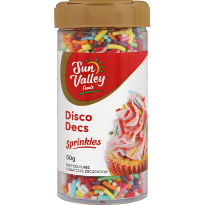 Sun Valley Foods Disco Decs Sprinkles 60g