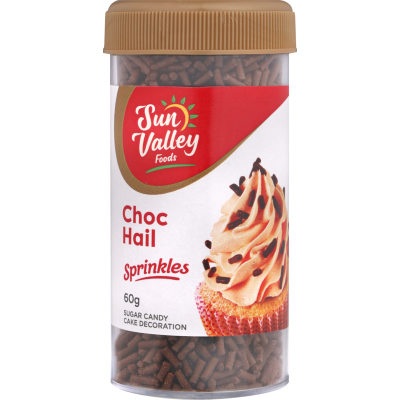 Sun Valley Foods Choc Hail Sprinkles 60g