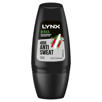 Lynx Men Africa 48H Anti Sweat Antiperspirant Roll On 50ml