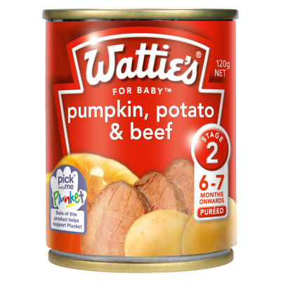 Wattie's For Baby Pumpkin Potato & Beef 6-7 Months 120g