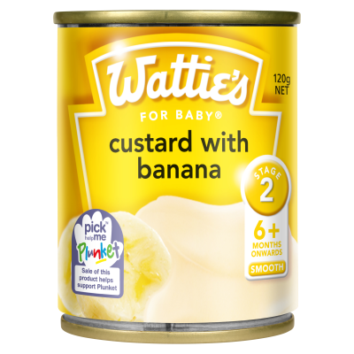 Wattie's For Baby Custard With Banana 6-7 Months+ 120g