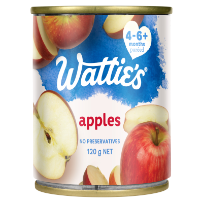 Wattie's For Baby Apples 4-6 Months+ 120g