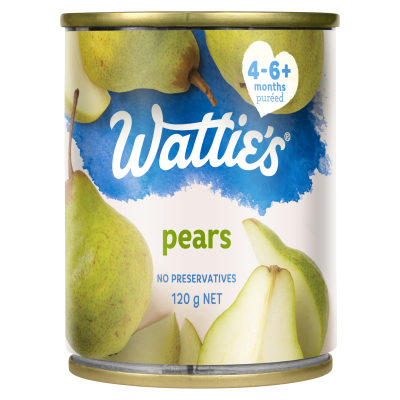 Wattie's For Baby Pears 4-6 Months+ 120g