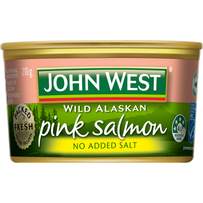 John West Wild Alaskan No Added Salt Pink Salmon 210g