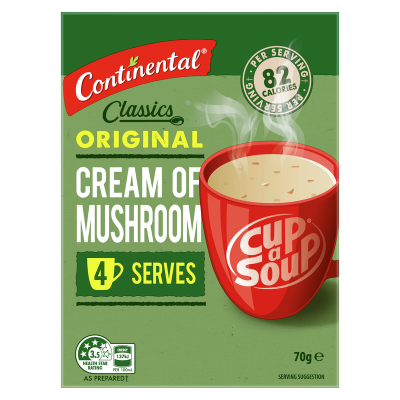 Continental Original Cream Of Mushroom Cup a Soup 70g