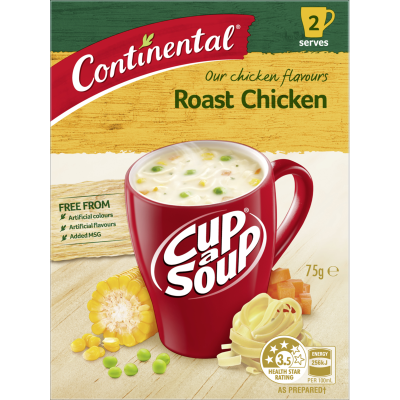 Continental Roast Chicken Cup a Soup 2pk