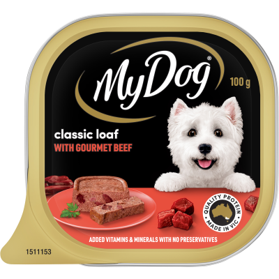 My Dog Classic Loaf With Gourmet Beef Wet Dog Food 100g