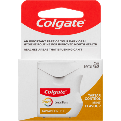 Colgate Total Tartar Control Mint Flavour Dental Floss 25m