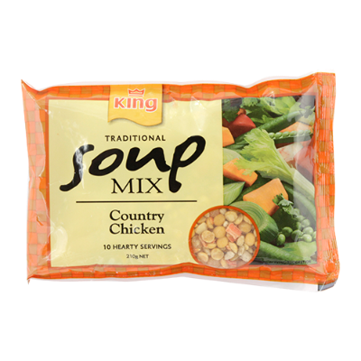 King Country Chicken Traditional Soup Mix 210g