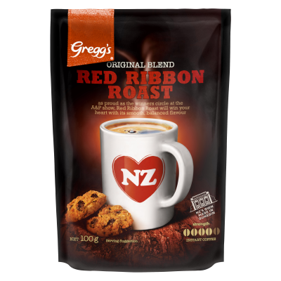 Gregg's Original Blend Red Ribbon Roast Instant Coffee 100g