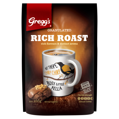 Gregg's Granulated Rich Roast Instant Coffee 100g