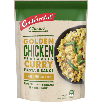 Continental Golden Chicken Flavoured Curry Pasta & Sauce 90g