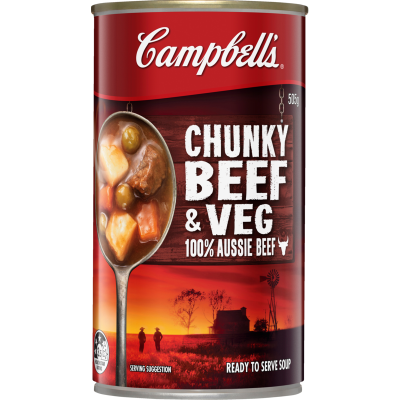 Campbell's Chunky Beef & Veg Soup 505g