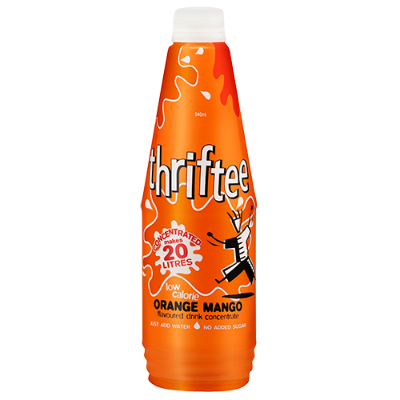 Thriftee Low Calorie Orange Mango Flavoured Drink Concentrate 540ml