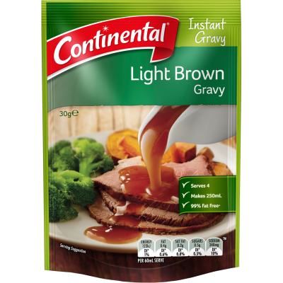 Continental Light Brown Gravy Mix 30g