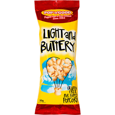 Pop'n'Good Light & Buttery Popcorn 50g