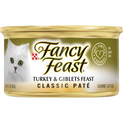 Purina Fancy Feast Classic Turkey & Giblets Feast Cat Food 85g