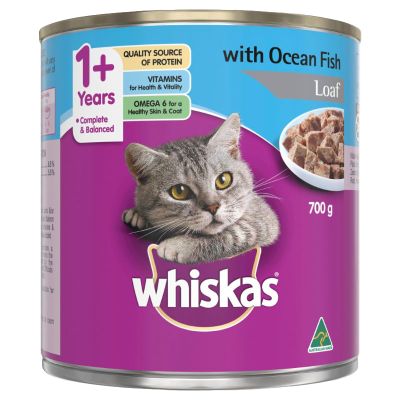 Whiskas Ocean Fish Loaf Wet Cat Food 700g