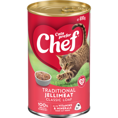 Chef Traditional Jellimeat Loaf Cat Food 690g