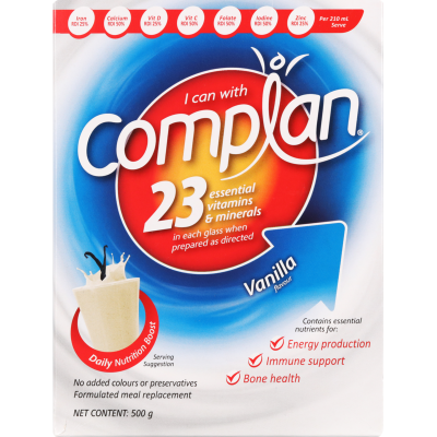 Complan Vanilla Formulated Meal Replacement 500g