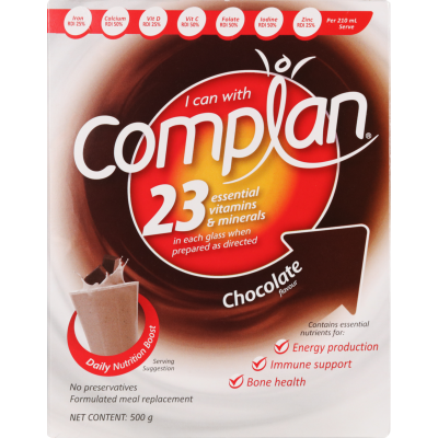 Complan Chocolate Formulated Meal Replacement 500g