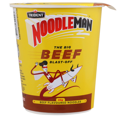 Trident Noodle Man Beef Flavoured Noodles 65g – GoPotatoes