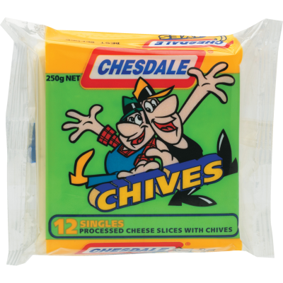 Chesdale Processed Chives Cheese Slices 250g