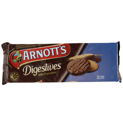 Arnott's Digestive Milk Chocolate Digestive 200g