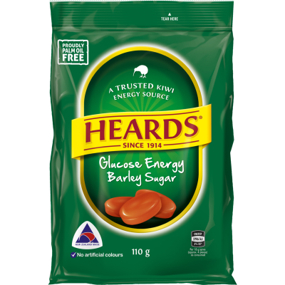 RJ's Heards Glucose Energy Barley Sugar 110g