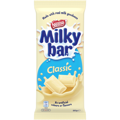 Nestle Milky Bar Classic White Chocolate Block 180g