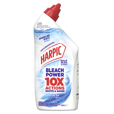 Harpic White & Shine Fresh Thick Bleach Gel 450ml