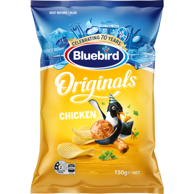 Bluebird Originals Chicken Potato Chips 150g