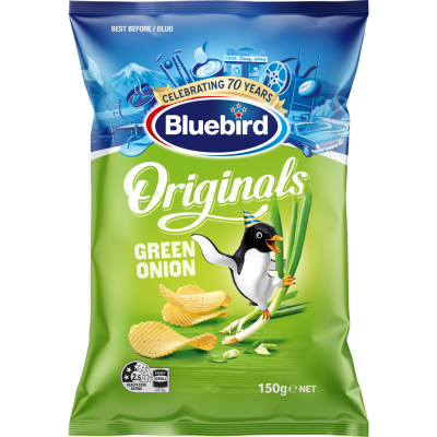 Bluebird Originals Green Onion Potato Chips 150g