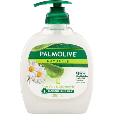 Palmolive Naturals Softening Aloe Vera & Chamomile Liquid Hand Wash Pump 250ml