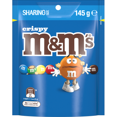 M&M's Crispy Chocolate Pouch 145g