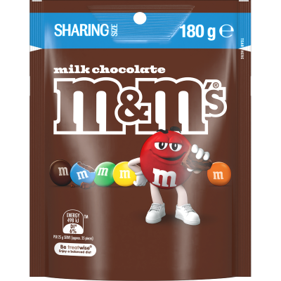 M&M's Milk Chocolate Pouch 180g
