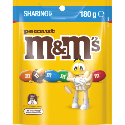 M&M's Peanut Chocolate Pouch 180g
