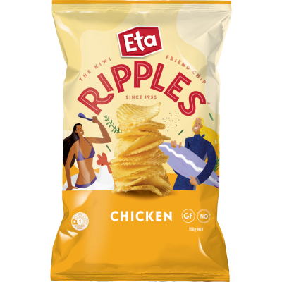 Eta Ripple Cut Chicken Potato Chips 150g