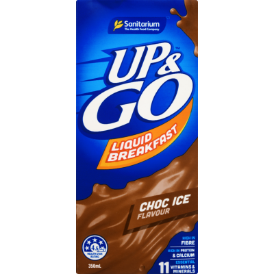 Sanitarium Up & Go Choc Ice Flavour Liquid Breakfast 350ml