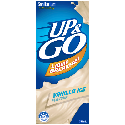 Sanitarium Up & Go Vanilla Ice Flavour Liquid Breakfast 350ml